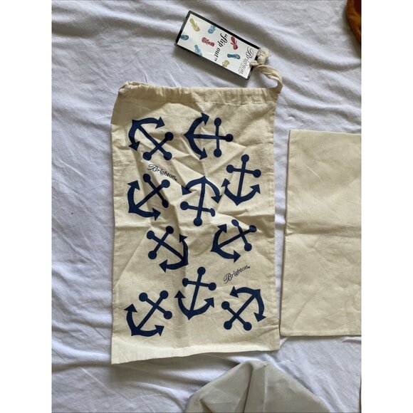 Set Of 7 Branded Drawstring Dust Bags - TOMS Eileen Fisher Rowenta Brighton & Mo - Picture 3 of 14